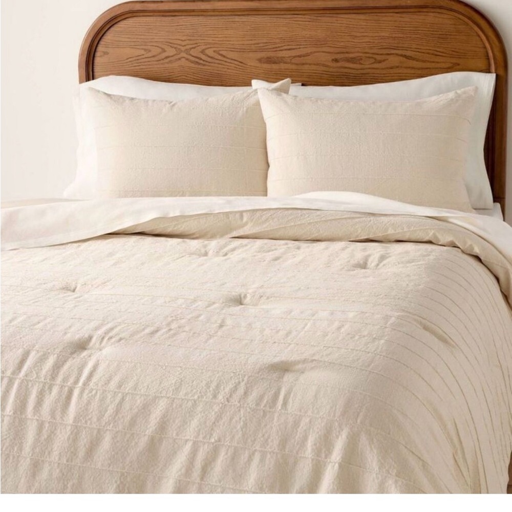 King Stitch-Stripe Comforter from Hearth & Hand™ with Magnolia.
